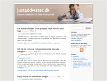 Tablet Screenshot of justaddwater.dk